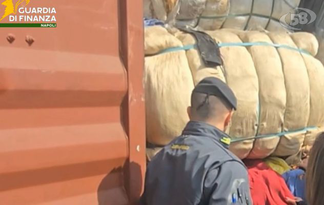 Sequestrati oltre 130mila chili di rifiuti tessili, blitz di Finanza e Agenzia delle Dogane/VIDEO