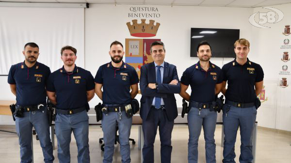 Sei nuovi poliziotti in organico alla Questura di Benevento, il benvenuto del vertice Leuci