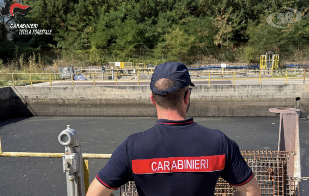 Nusco, i Carabinieri sequestrano depuratore 