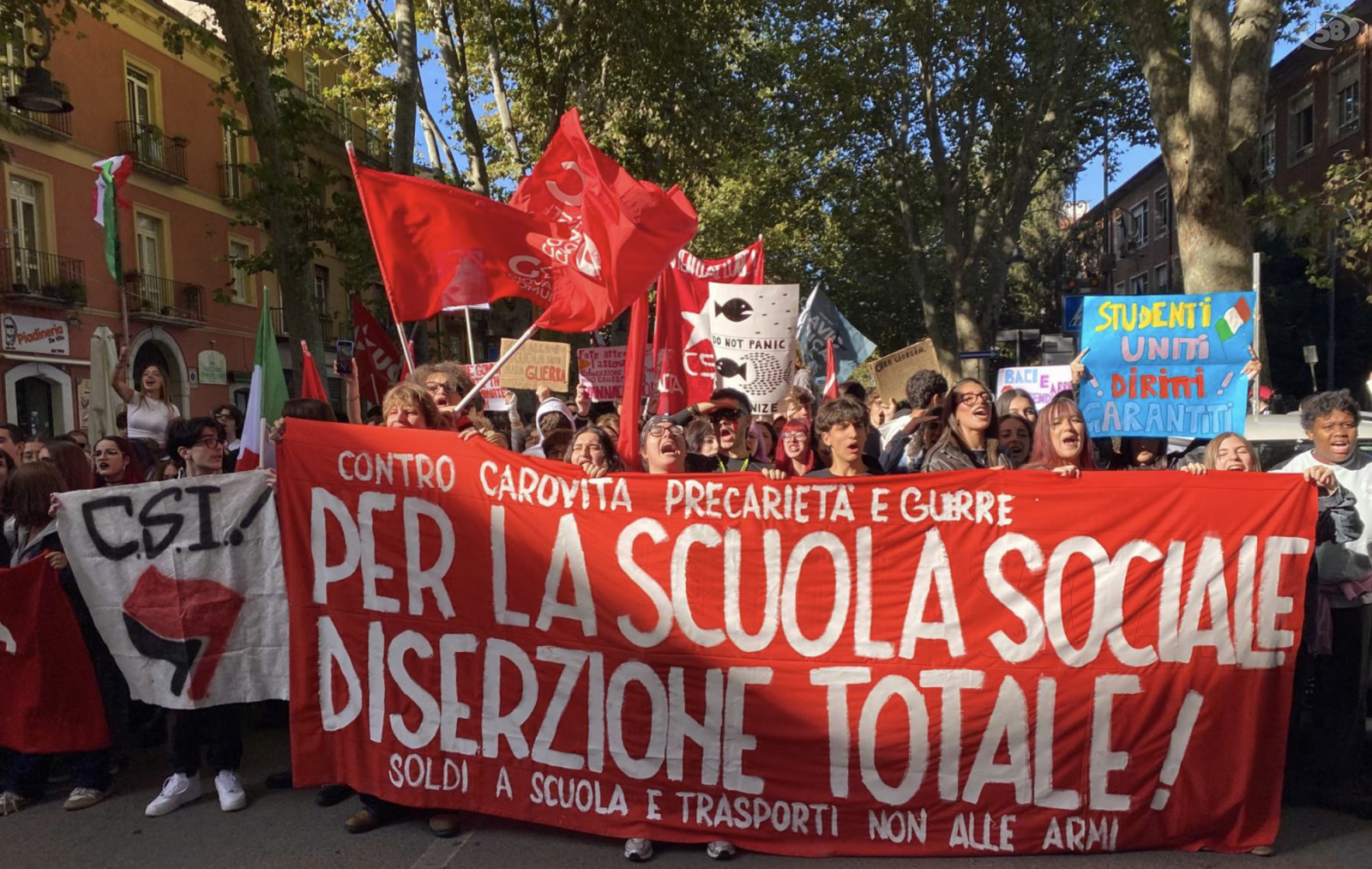 Studenti in piazza anche ad Avellino: "Più soldi alla scuola"