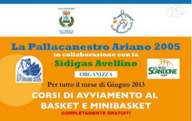 Corsi basket ad Ariano. Pallacanestro 2005 e Scandone Avellino insieme per i bambini