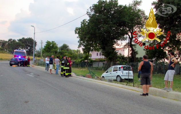 Grottaminarda, incidente stradale: 64enne sbanda e si ribalta