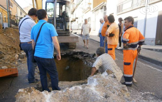 Ariano, voragine: prevista per domani mattina la riapertura del traffico veicolare