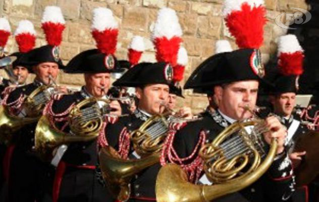 Cerimonia Carabinieri, la fanfara all'Abbazia del Loreto