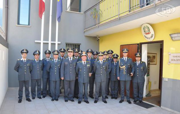 Fiamme Gialle, il Generale Achille in visita alla Tenenza di Solofra