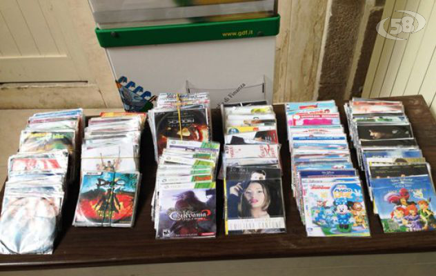Benevento, la Finanza sequestra 300 dvd pirata