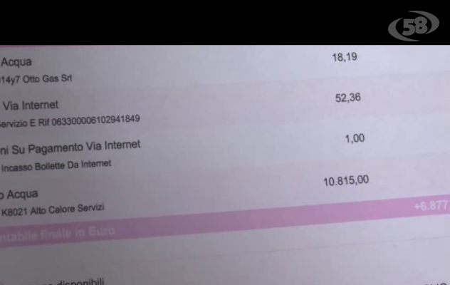 Ariano, bolletta di 11 mila euro dall'Alto Calore: ''Assurdo, in quella casa non ci vivo''. Appello a De Stefano