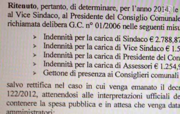 Comune di Ariano, ecco quanto guadagnano sindaco e assessori