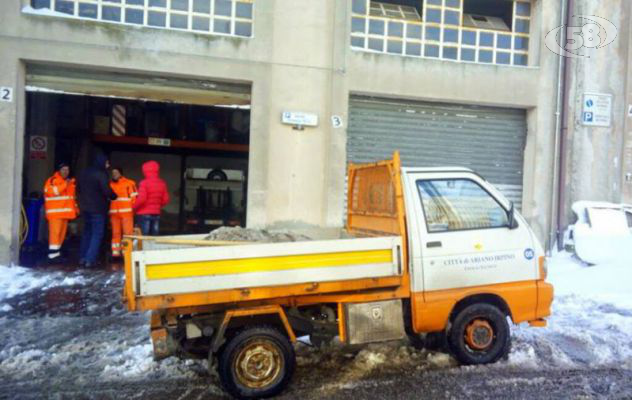Ariano, neve e polemiche. Tiso e Pannese: più pale e meno chiacchiere