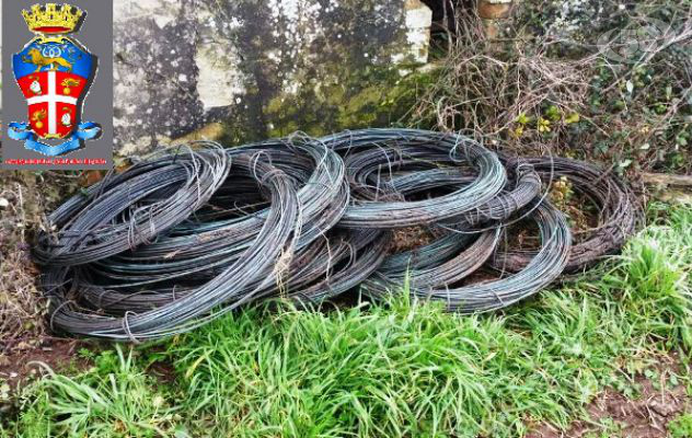 Ariano, rubano cavi dalla rete elettrica: refurtiva recuperata