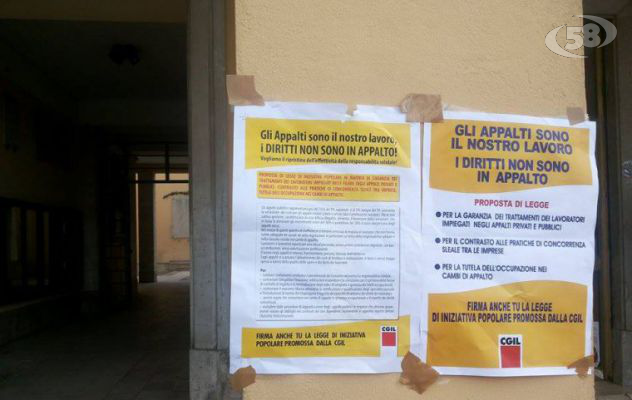 Legge sugli appalti, raccolta firme della Cgil sul Tricolle