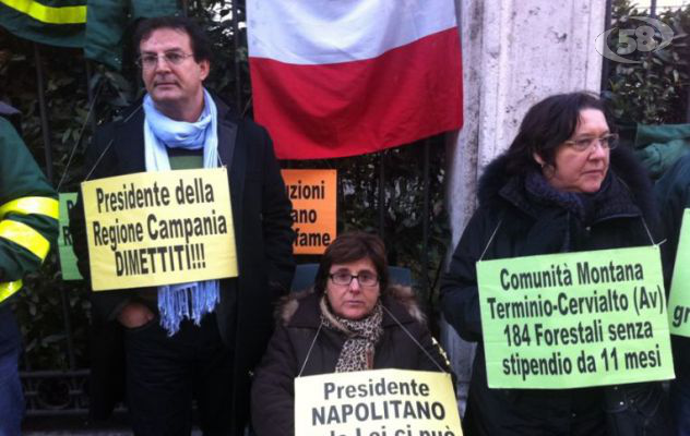 Tensione alla marcia dei forestali. Riunione fiume in Regione