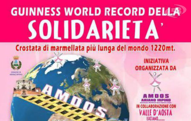 Ariano nel guinness con la crostata più lunga del mondo/VIDEO